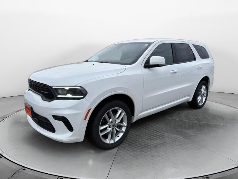 2022 Dodge Durango GT Plus in White — front three-quarter view