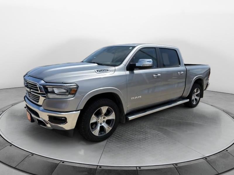 2021 RAM 1500 Laramie in Silver — front three-quarter view