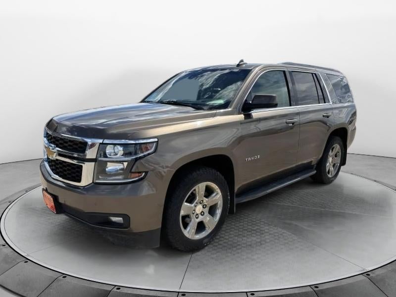 2015 Chevrolet Tahoe LT in Brownstone Metallic — front three-quarter view