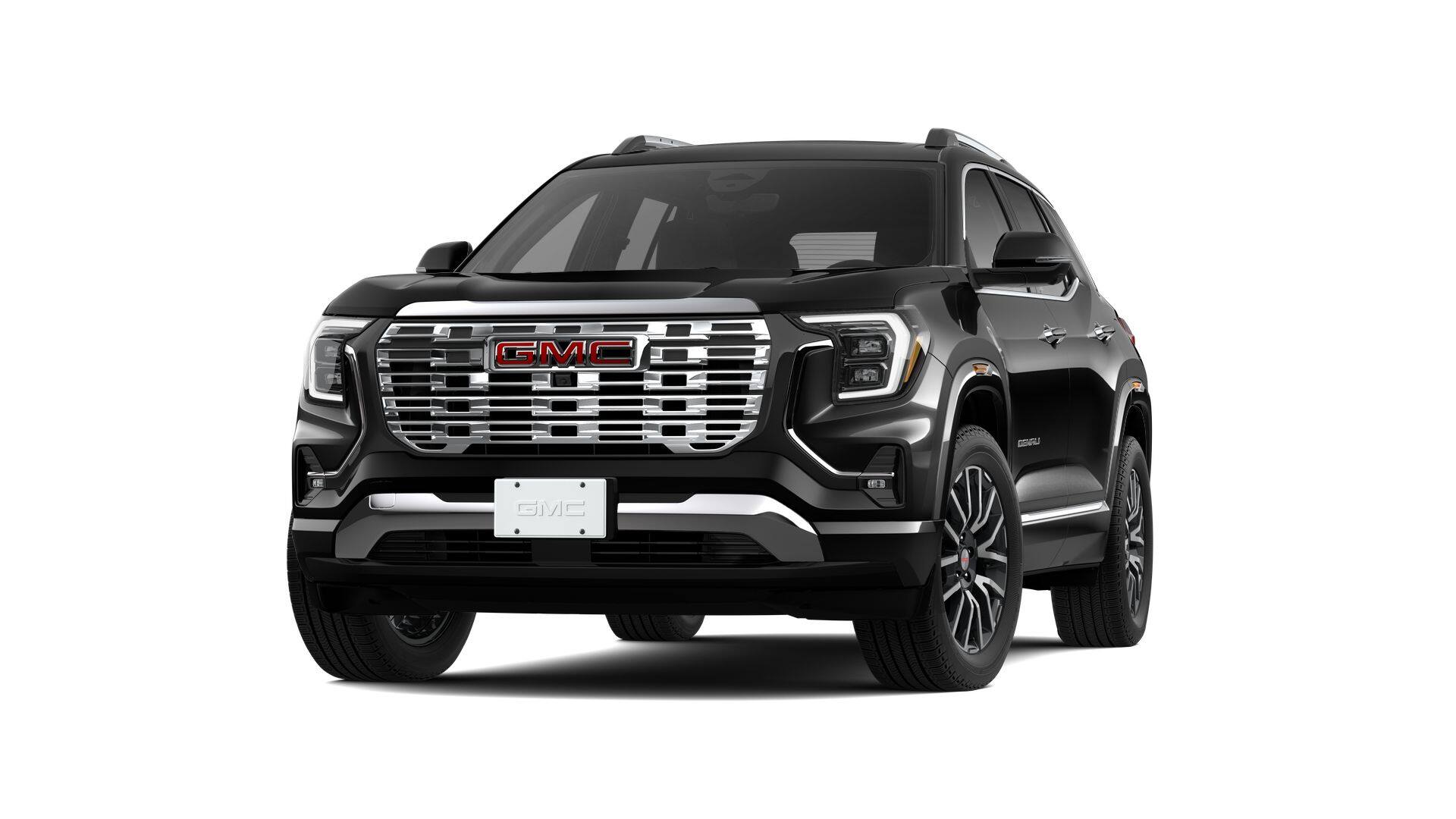 2026 GMC Terrain Denali in Ebony Twilight Metallic — front three-quarter view