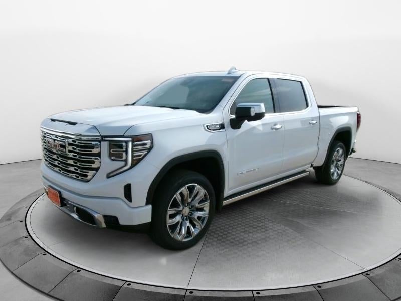 2026 GMC Sierra 1500 Denali in Glacier White Tricoat — front three-quarter view